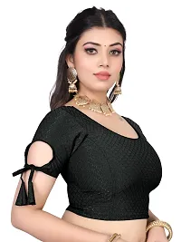 Reliable Black Lycra Stitched Blouses For Women-thumb2