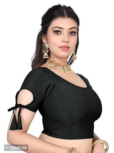 Reliable Black Lycra Stitched Blouses For Women-thumb3