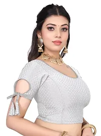 Reliable White Lycra Stitched Blouses For Women-thumb3