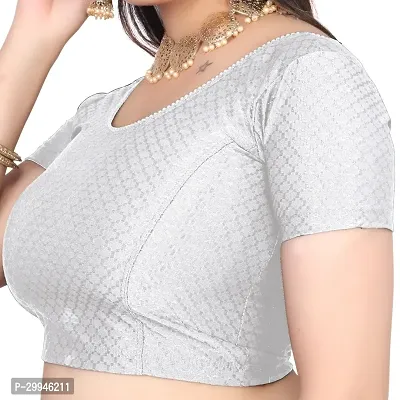 Reliable White Cotton Stitched Blouses For Women-thumb2