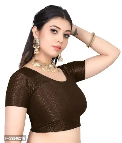 Reliable Coffee Cotton Stitched Blouses For Women-thumb4