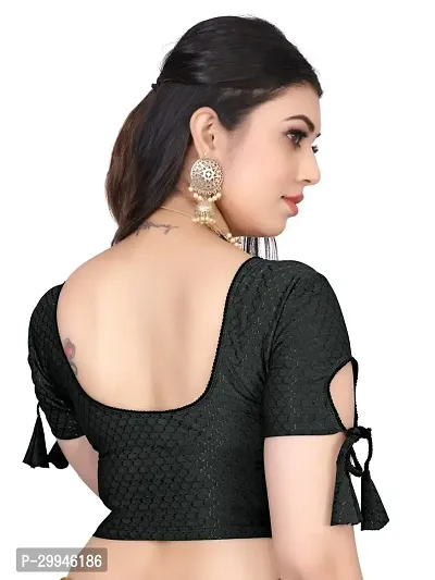 Reliable Black Lycra Stitched Blouses For Women-thumb2