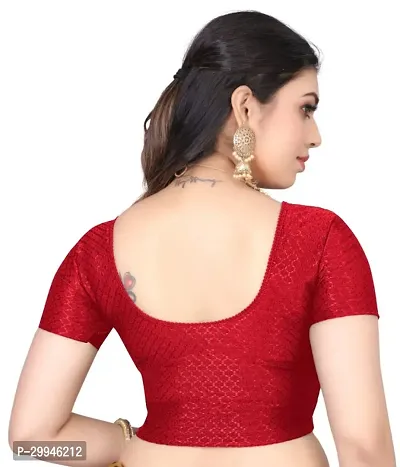 Reliable Red Cotton Stitched Blouses For Women-thumb3
