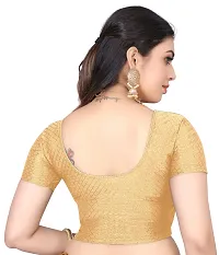 Reliable Golden Cotton Stitched Blouses For Women-thumb2