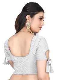 Reliable White Lycra Stitched Blouses For Women-thumb2