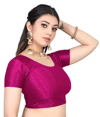 Reliable Pink Cotton Stitched Blouses For Women-thumb2