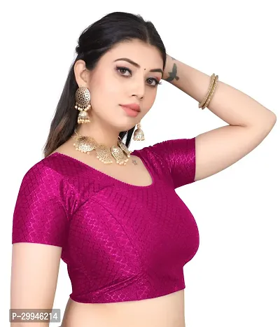 Reliable Pink Cotton Stitched Blouses For Women-thumb3