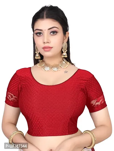 Trendy Cotton Blend Solid Stitched Blouse For Women-thumb0