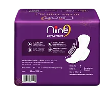 NIINE Dry Comfort Ultra Thin XL+ Sanitary Napkins for Heavy Flow (Pack of 1) 50 Pads with Free Biodegradable disposable bags-thumb1