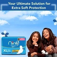 NIINE Naturally Soft Ultra Thin XL Sanitary Pads (Pack of 9) 54 Pads with Free Biodegradable Disposal Bags-thumb3