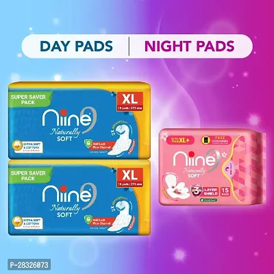 Ultra-Thin Day Night Protection Sanitary Pad, 51pcs-thumb2