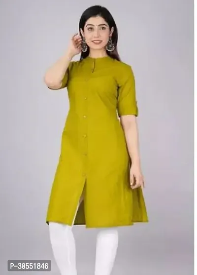 Reliable Cotton Solid Kurta For Women-thumb0