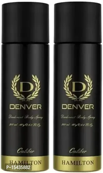DENVER Caliber Deodorant for Men Pack of 2 Deodorant Spray - For Men  (100 ml, Pack of 2)