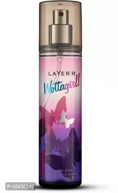 LAYER'R WOTTAGIRL! AMBER KISS 135ml Body Spray - For Women  (135 ml)