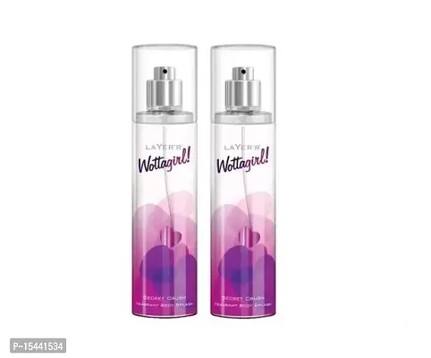 LAYER'R Wottagirl! SECRET CRUSH Pack of 2 Deodorant Spray - For Women  (120 ml, Pack of 2)-thumb0