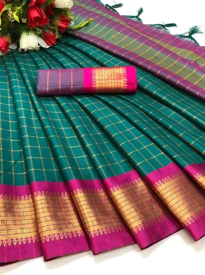 Beautiful Silk Saree With Blouse Piece For Women