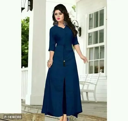 Rayon Long Kurti with Lutkan-thumb0