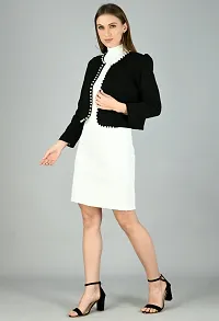 Stylish Black Polyester Shrugs For Women-thumb4