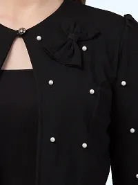 Stylish Black Polyester Shrugs For Women-thumb2