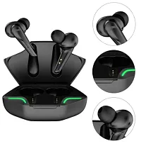 GAMING EARBUDS WITH ENC, Instant Pairing, Gaming MODE, AAC codec Bluetooth Headset (Black, True Wireless)-thumb1