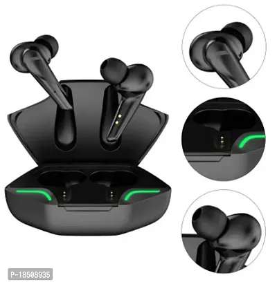 GAMING EARBUDS WITH ENC, Instant Pairing, Gaming MODE, AAC codec Bluetooth Headset (Black, True Wireless)-thumb2