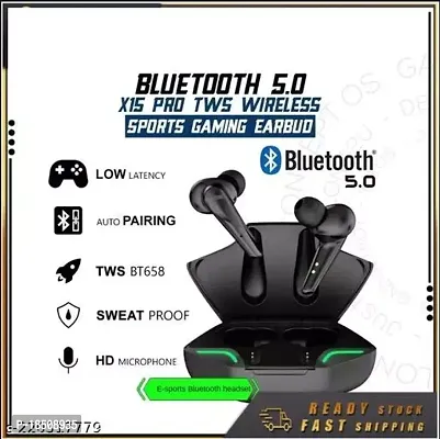 GAMING EARBUDS WITH ENC, Instant Pairing, Gaming MODE, AAC codec Bluetooth Headset (Black, True Wireless)-thumb5