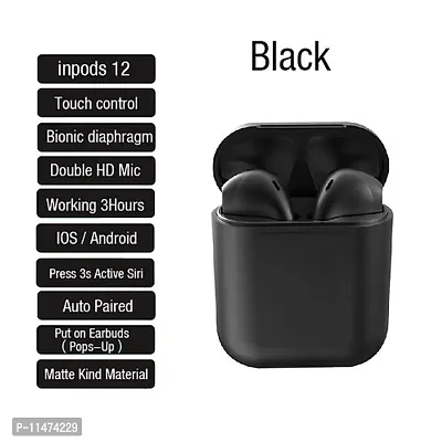 Buy Tws i12 Black Bluetooth headset True Wireless Bluetooth