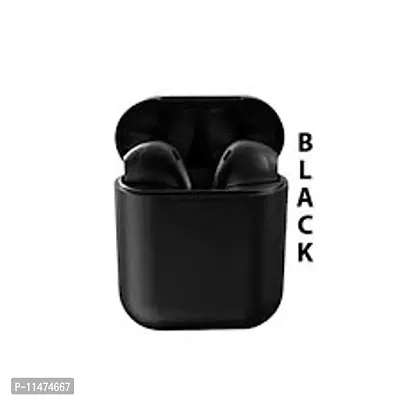 i12 tws earpods Bluetooth Headset EL41 Bluetooth Headset  (Black, True Wireless)-thumb3
