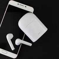 Bluetooth Earphone with Mic HEADPHONE Bluetooth Headset (White, In the Ear) Bluetooth Headset  (White, True Wireless)-thumb2