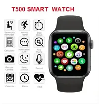 T500 Smart-Watch with Bluetooth Calling, Heart Rate Monitor, Step Count Smartwatch  (Black Strap, Free Size)-thumb4