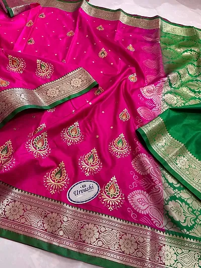 Trendy Satin Sarees With Blouse Piece