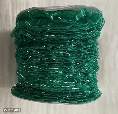 Bright Home Decor? Netted Laces for Dresses, Sarees, Lehenga, Suits, Bags, Decorations, Borders, Crafts and Home D?cor, Blouse (22.5mtr) (Green)