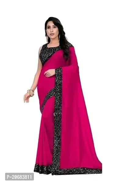 FLOURIOUS Araina Fashion Bollywood Style Designed Sequence Lace Saree With Velvet Unstitched Blouse-thumb0