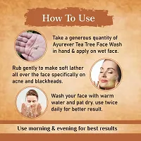 AyurEver Ubtan Face Wash (100ml) | Extract Turmeric, Chandon  Aloevera | Rose Water  Almond Oil | For All Type of Skin (Pack of 3)-thumb4