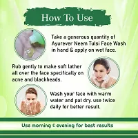 AyurEver Neem  Tulsi Face Wash Enriched With Vitamin E | For Glowing, Smooth, Healthy  Fairness | Face Wash (2x100ml) Pack of 2-thumb4