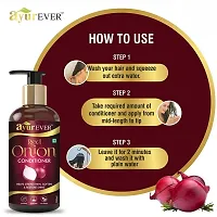 AYUREVER Red Onion Black Seed Oil - 200 ml with Onion Conditioner - 300 ml Combo Pack (Blackseed200+Conditioner)-thumb3