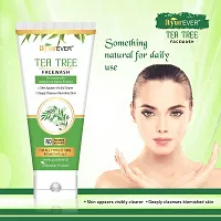 AyurEver Tea Tree Skin Clearing Face Wash (100ml)|Enriched with Aloevera and Neem | For All Type of Skin With Neem  Aloevera (Pack of 3)-thumb2