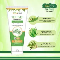 AyurEver Tea Tree Skin Clearing Face Wash (100ml)|Enriched with Aloevera and Neem | For All Type of Skin With Neem  Aloevera (Pack of 2)-thumb3