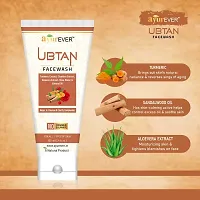 AyurEver Ubtan Face Wash (100ml) | Extract Turmeric, Chandan  Aloevera | Rose Water  Almond Oil | For All Type of Skin (Pack of 2)-thumb3