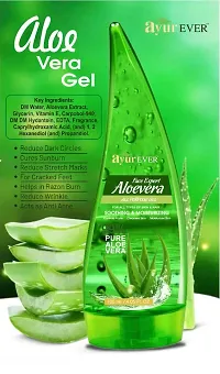 AYUREVER 99% Pure Aloe Vera Gel - Skin and Hair - No Parabens, Silicones, Mineral Oil, Color, Synthetic Fragrance-thumb2