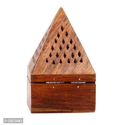 Wish Online Wooden Incense Holder | Dhoopbatti Holder | Incense Burner Lobandan | Temple Decoration | Incense Stick Stand-thumb3