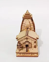 Wish Online Handcrafted Wooden Temple of Lord Shiva for Car Dashboard, Temple, Home Decor, Gifting-thumb2