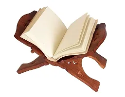 Wish Online  Sheesham Wooden Hand Carved Book Stand Cover Case Wooden Rehal-thumb3