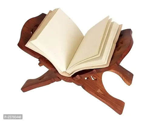 Wish Online  Sheesham Wooden Hand Carved Book Stand Cover Case Wooden Rehal-thumb4