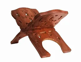 Wish Online  Wooden Hand Carved Holy Book Stand for Quran, Bible, Gita, Ved, Guru Granth Sahib-thumb3