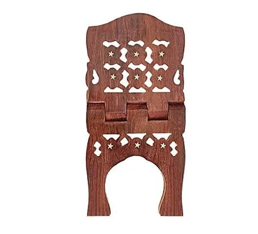 CRAFTCASTLE Sheesham Wood Book Stand/Holder/Rest/Keep for Home/Work Space/Religious Places Rehal Stand