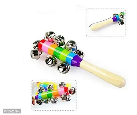 Bell Rattle Musical Instrument Toys for Kids (Multicolour) Musical Bell Stick Shaker Toy.-thumb2