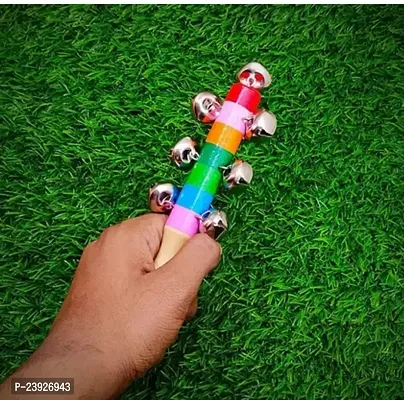 Bell Rattle Musical Instrument Toys for Kids (Multicolour) Musical Bell Stick Shaker Toy.-thumb4