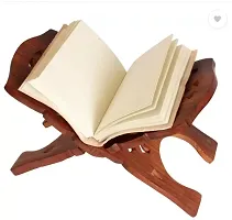 Book Stand Wooden Sheesham Wooden Polished Folding Holy Book Stand, Rehal Reading Book Rest with Intricate Hand Carving 12-Inch-thumb2