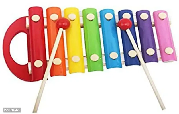 Xylophone Musical Toy Wooden Xylophone for Children with 8 Note (Multicolor)